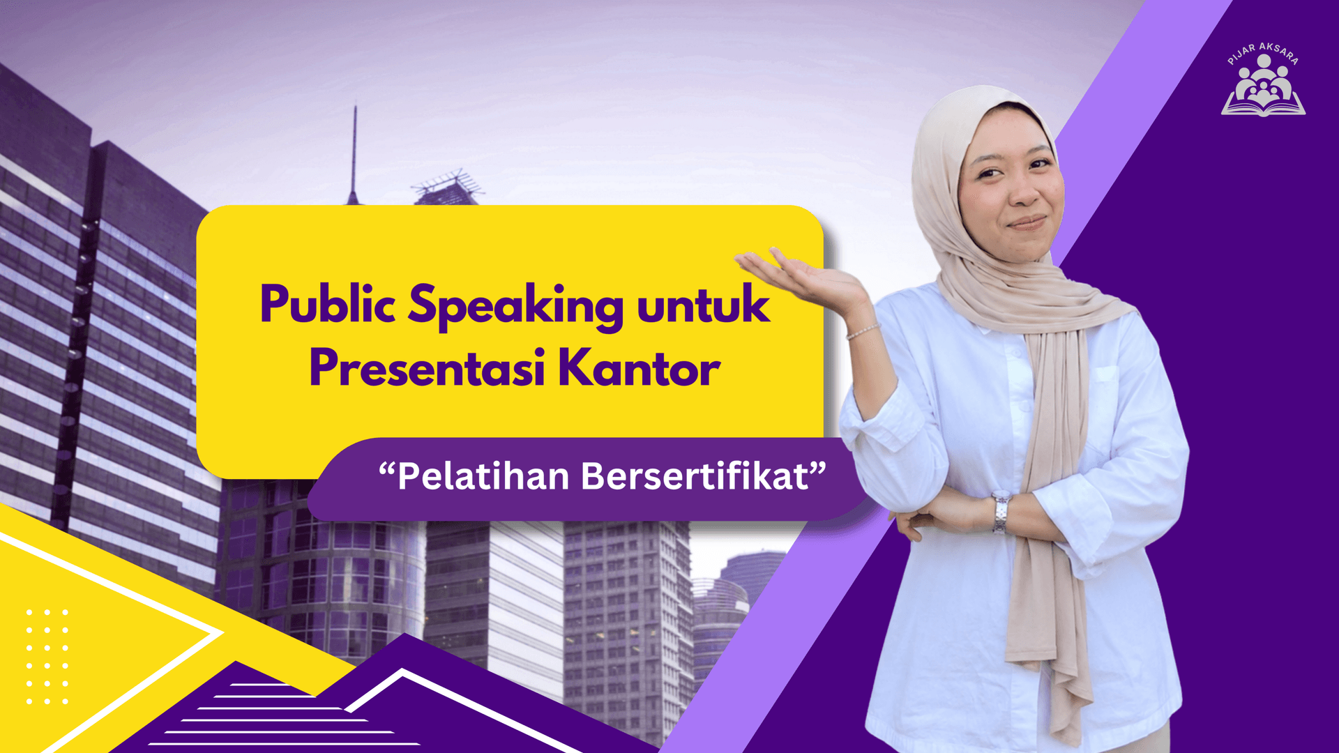 Media Brosur Kursus: Public Speaking untuk Presentasi Kantor