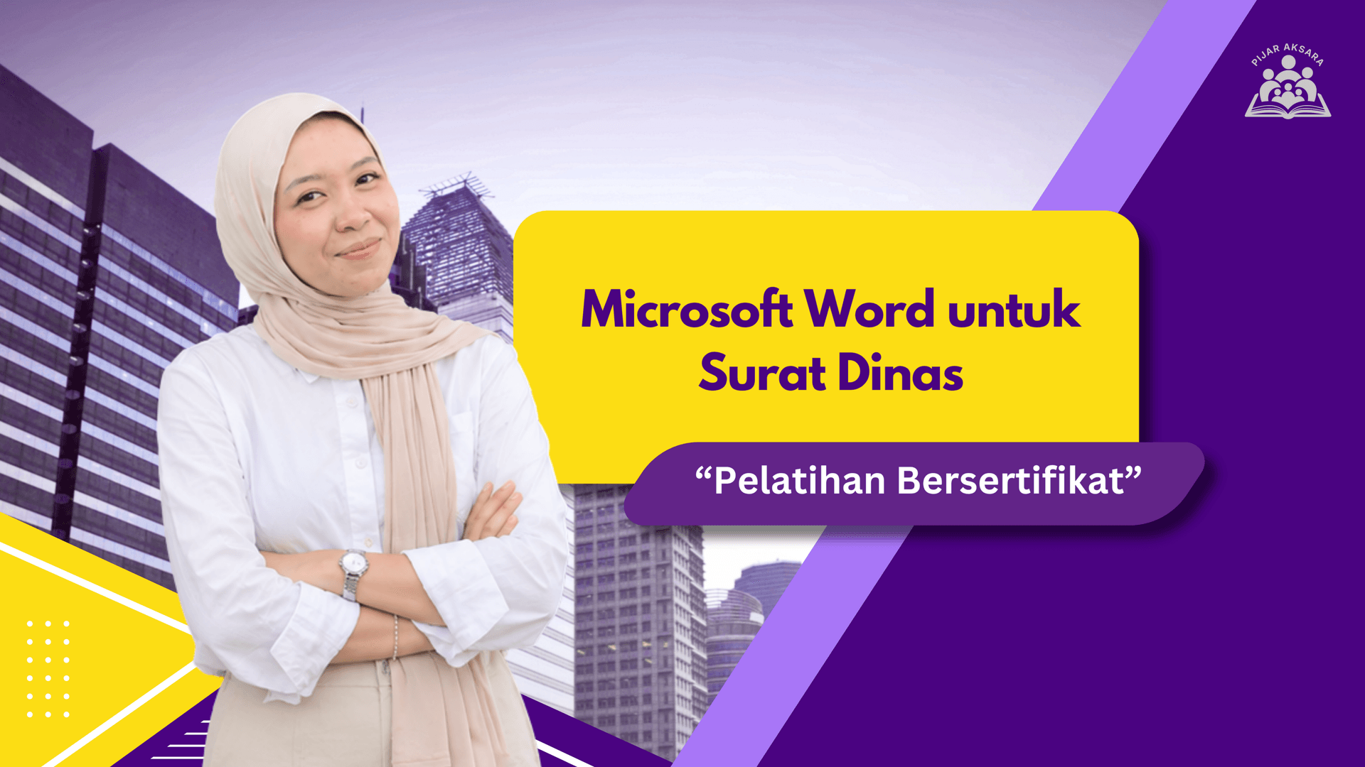 Media Brosur Kursus: Microsoft Word untuk Surat Dinas